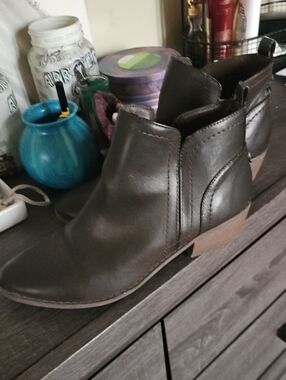 Classic Women's Ankle Boots - Dark Brown